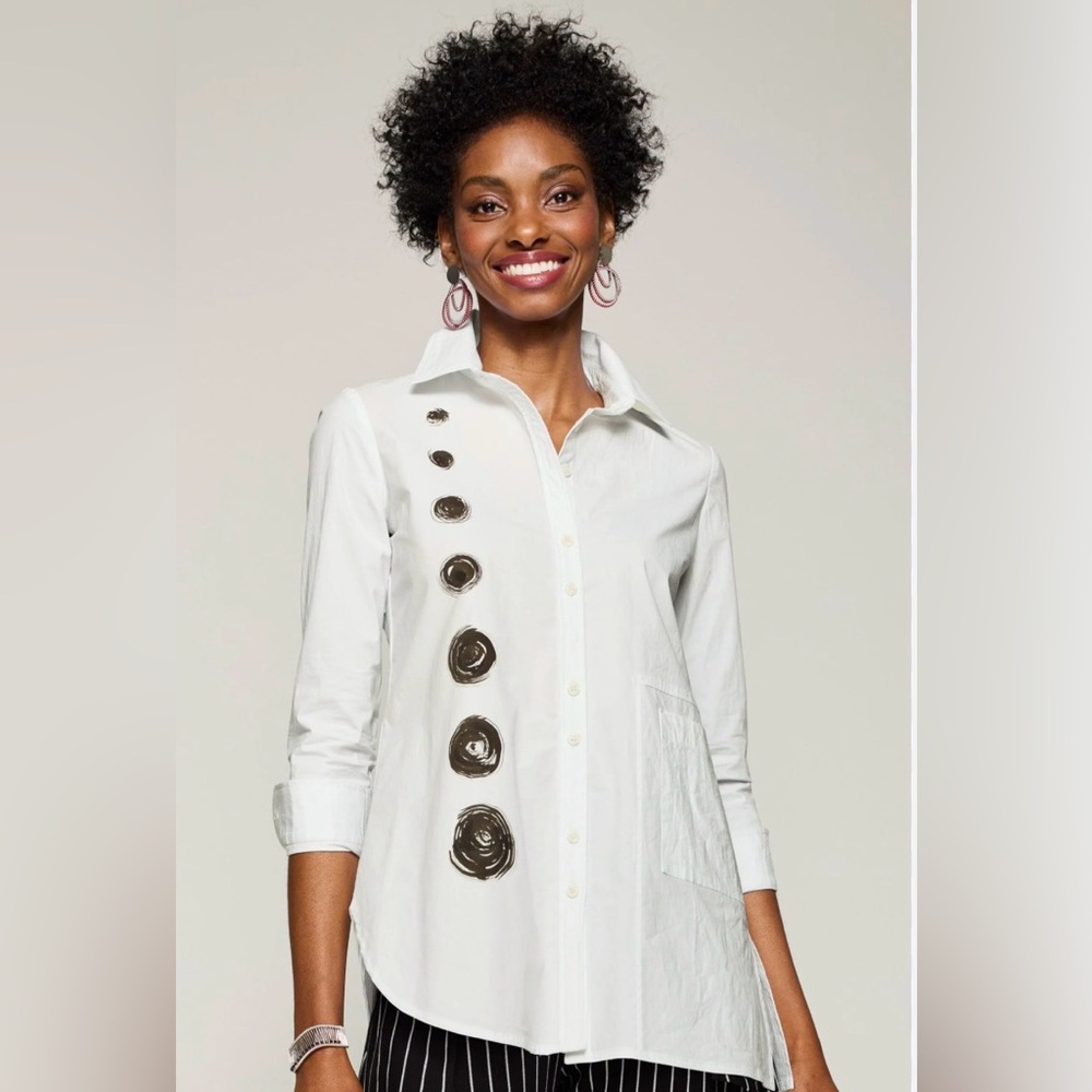 Lisa Bayne Nomad Dotted Shirt